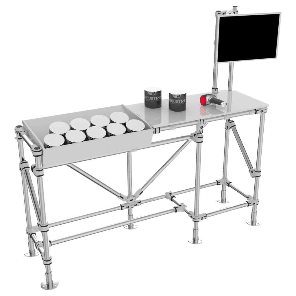 Table with custom compartment