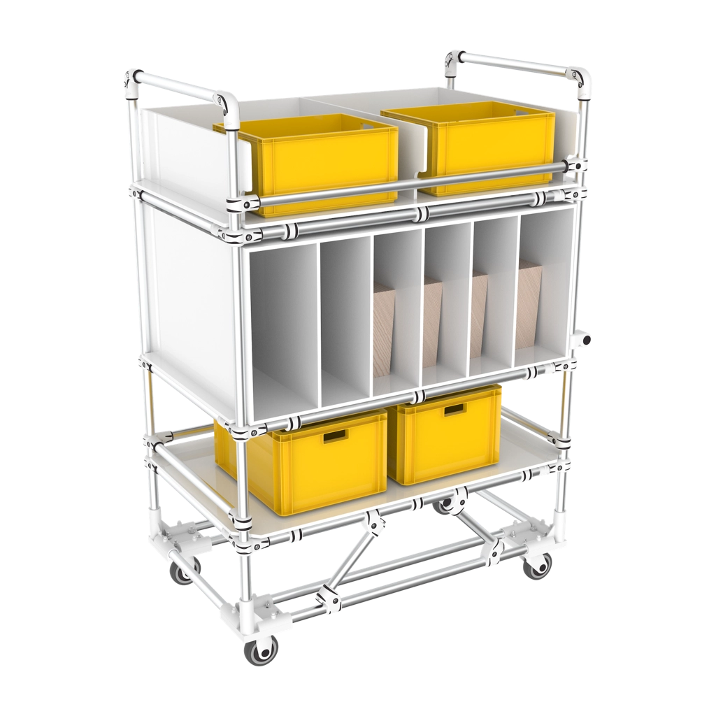 Custom compartment trolley