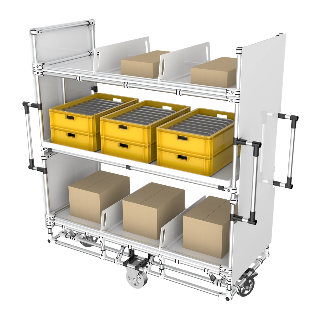 E-commerce warehouse cart