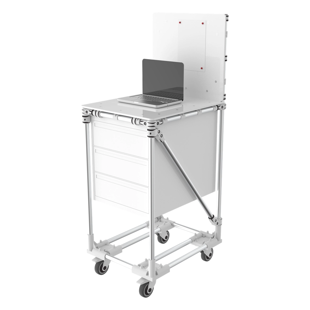 Mobile station with drawers