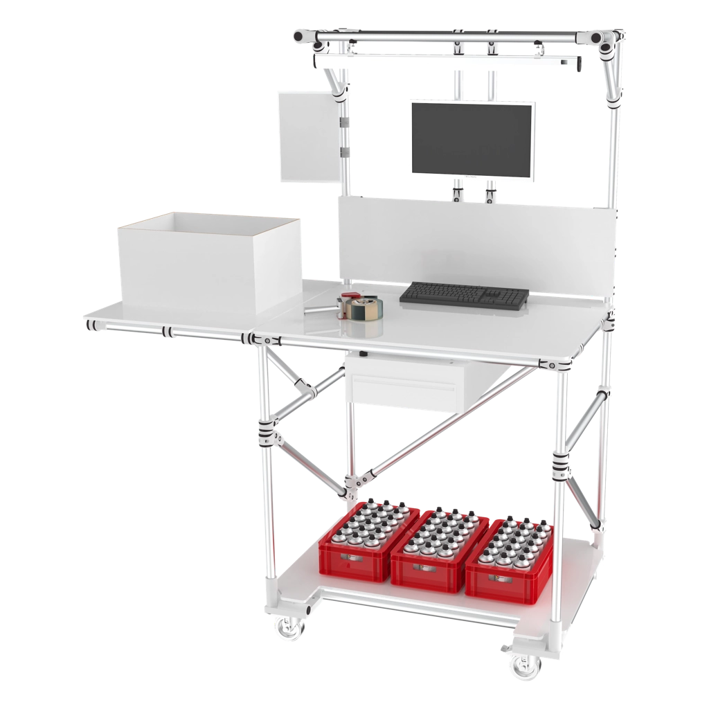 Factory assembly workstation