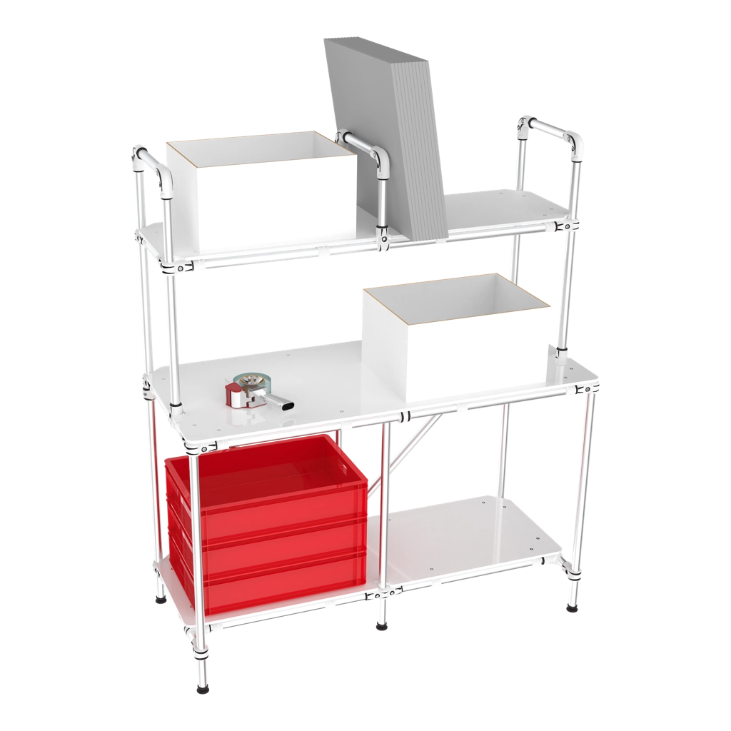 e-commerce packing station