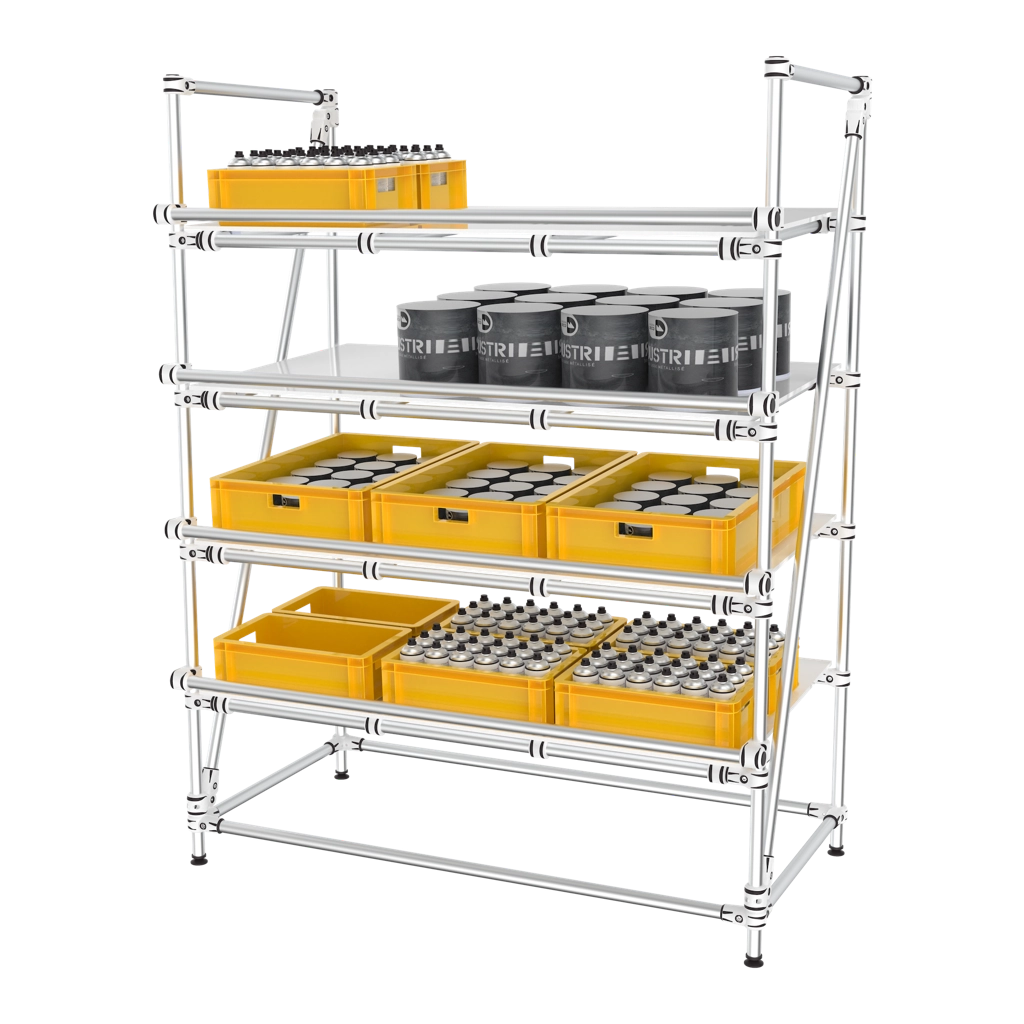 4 levels picking shelf