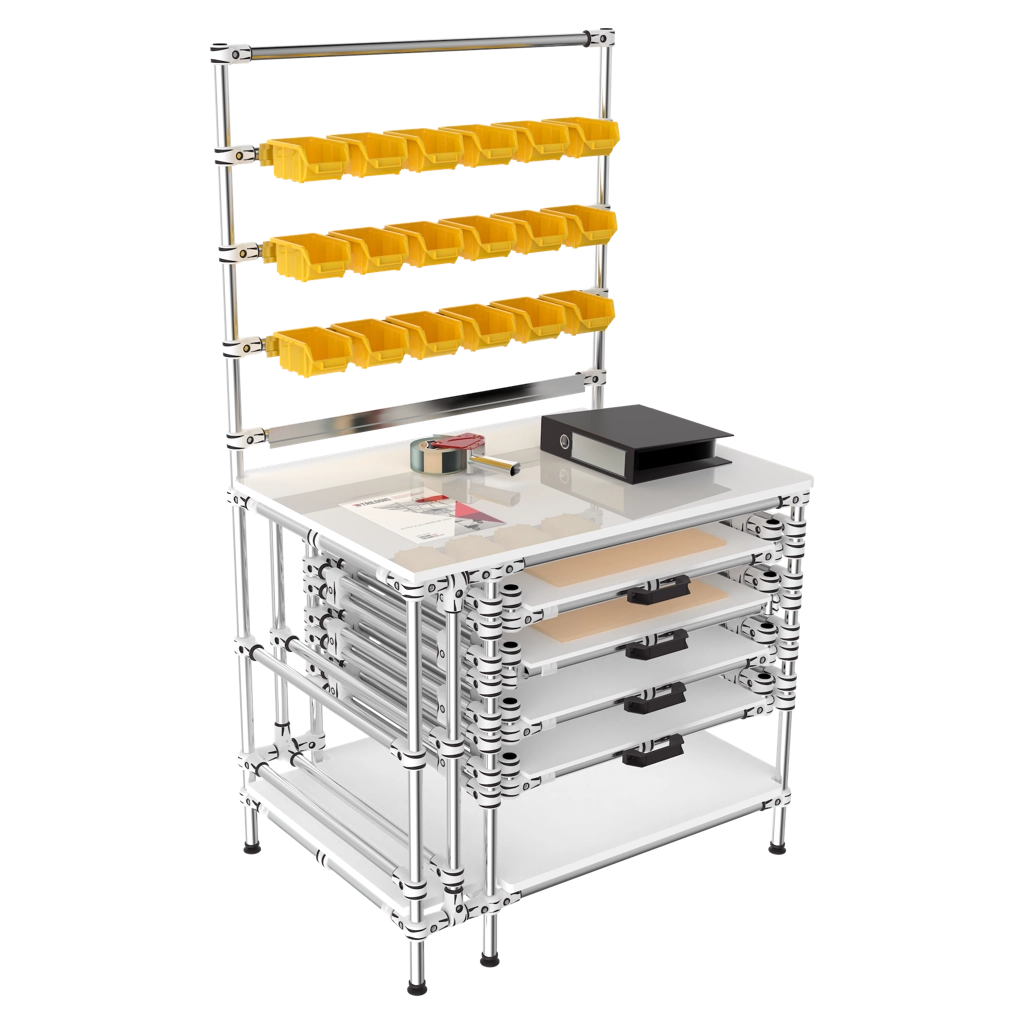 Stations with slider levels
