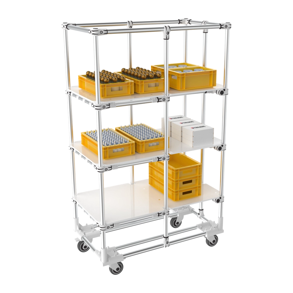 E commerce warehouse trolley
