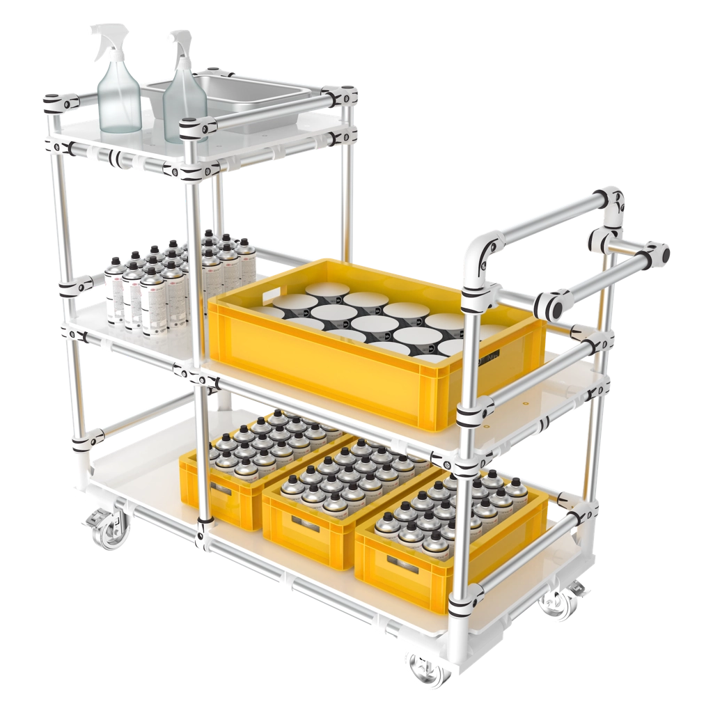 custom trolley for health industry 