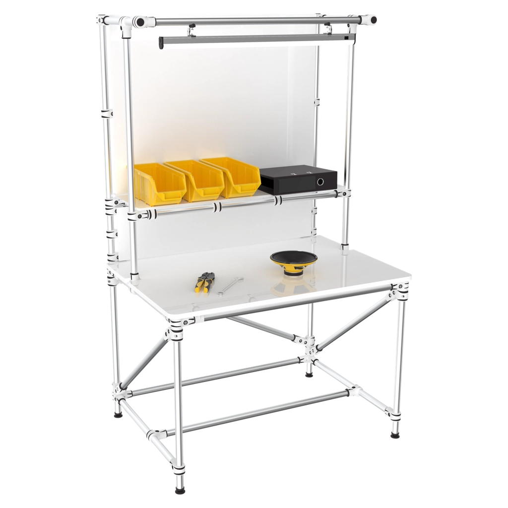 Shofploor packing station with LED