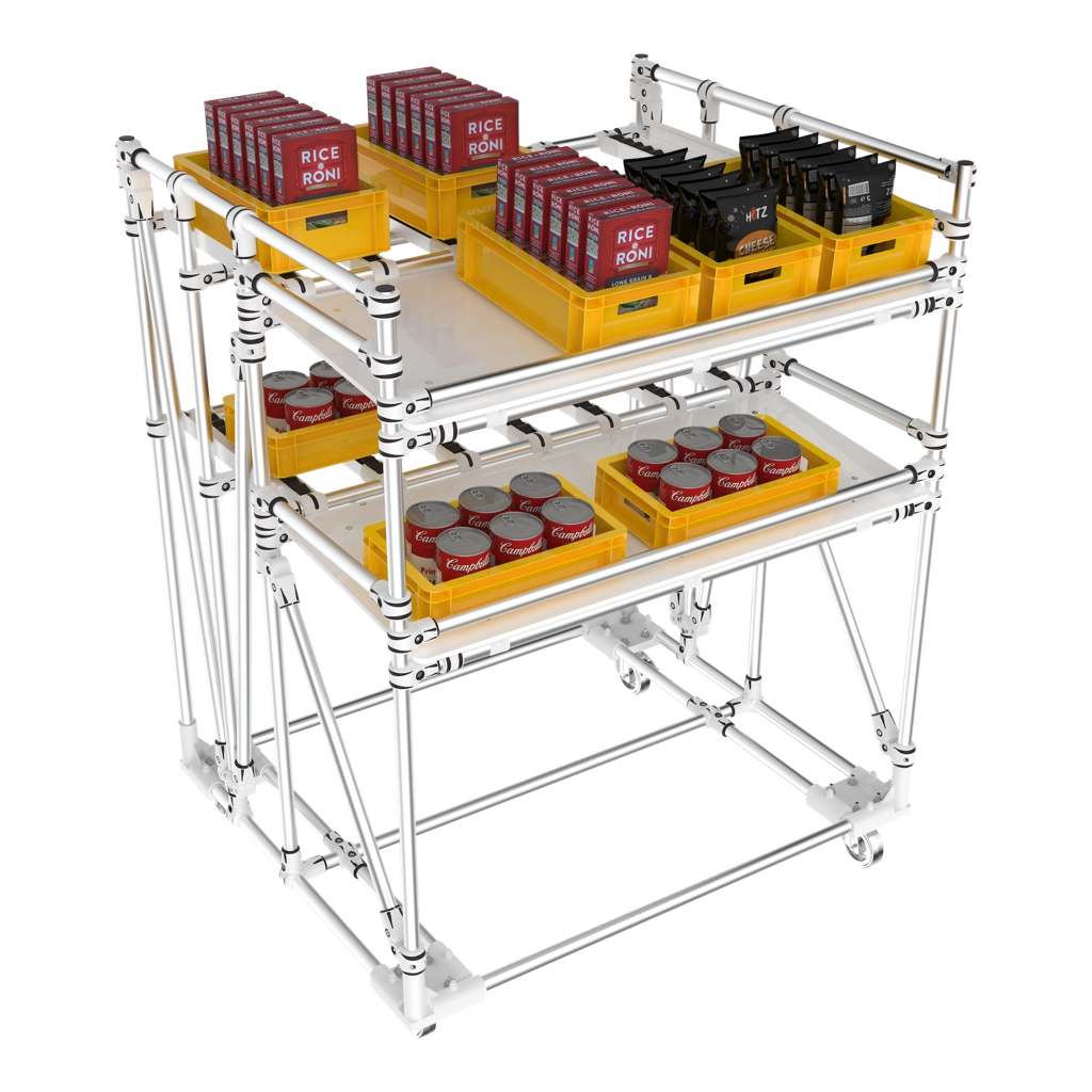 FIFO and drop off cart