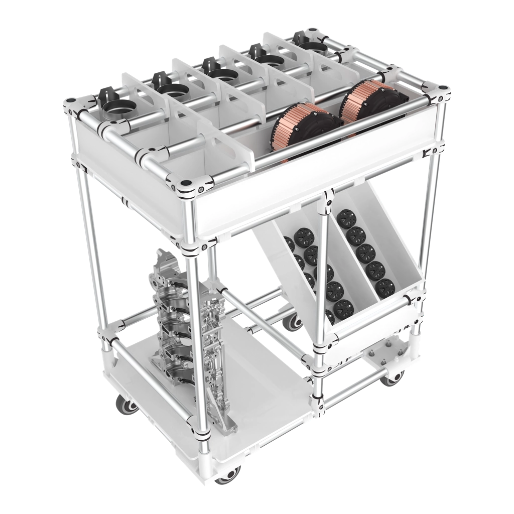 Custom compartment and picking trolley