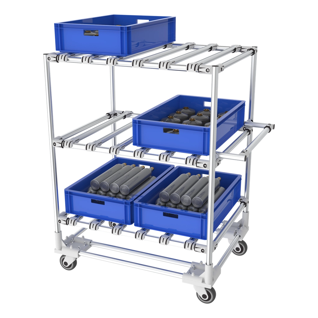 Aluminium profile KLT cart