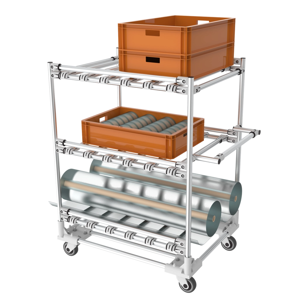 Aluminium profile with 2 flanges
