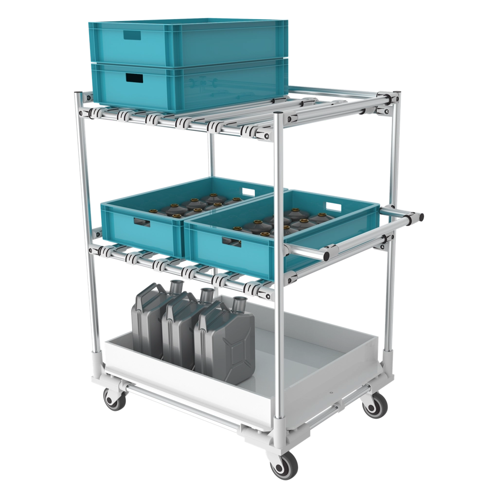 KLT and bins logistic tolley 