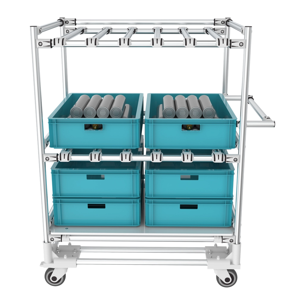 Dhelf factory trolley 
