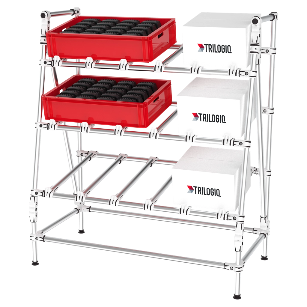 Présentoir picking 3 niveaux 