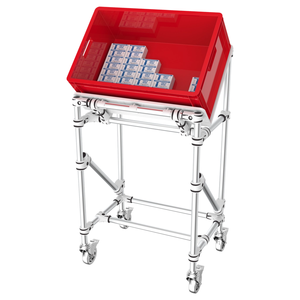 V shape mobile picking unit 