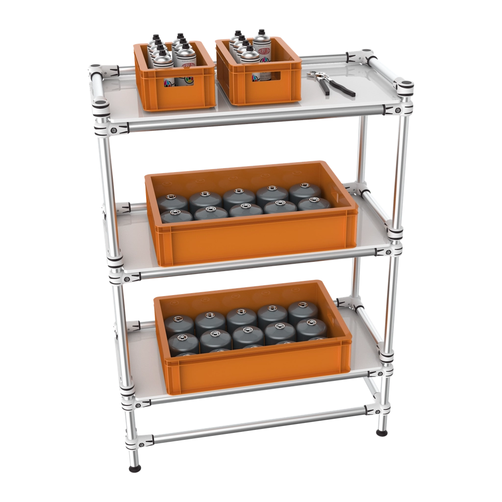 Racking with 3 flanges