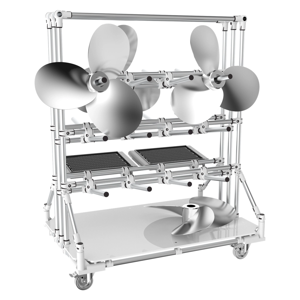 Mobile cantilever with storage board