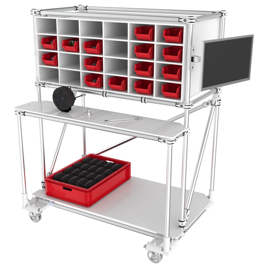Mobile workstation with Compartments