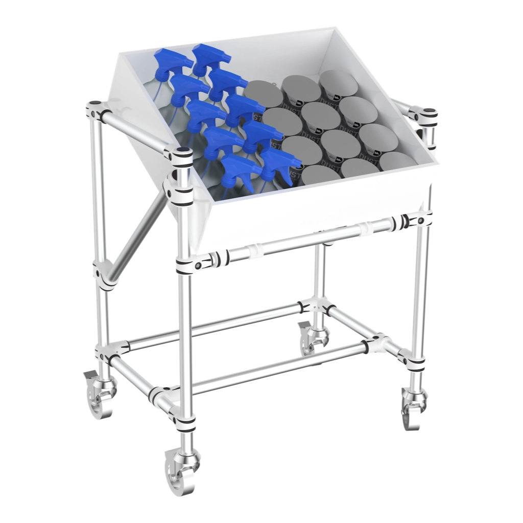 Mobile picking stand for bulk materials 