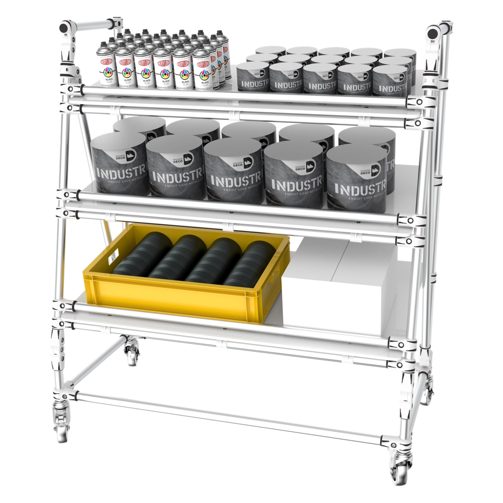 Warehouse picking trolley