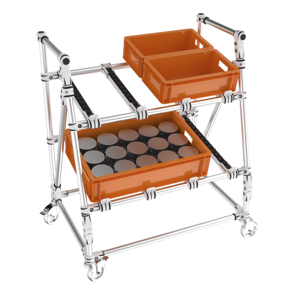 Mobile FIFO racking