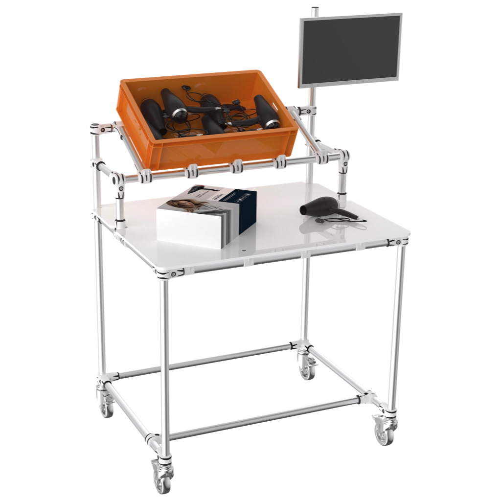 Quality control mobile worktable
