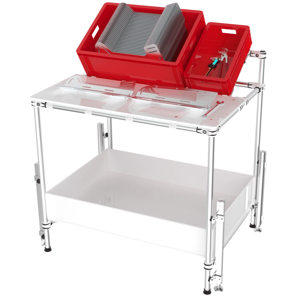 Assembly & picking station. compartment and height ajustement 