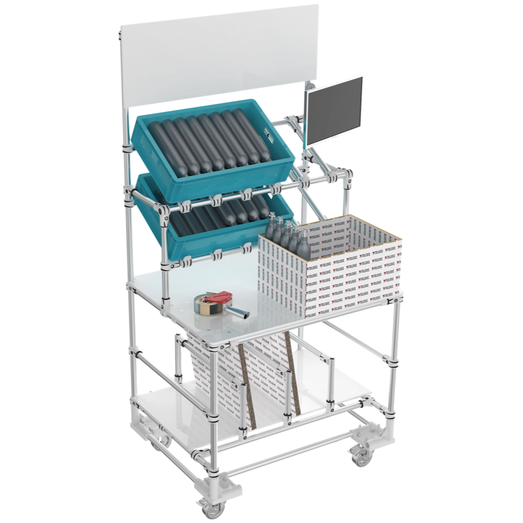 Factory assembly workstation