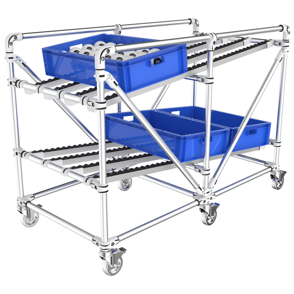 mobile 2 levles conveyor