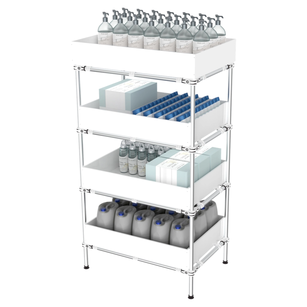 4 compartments storage shelf