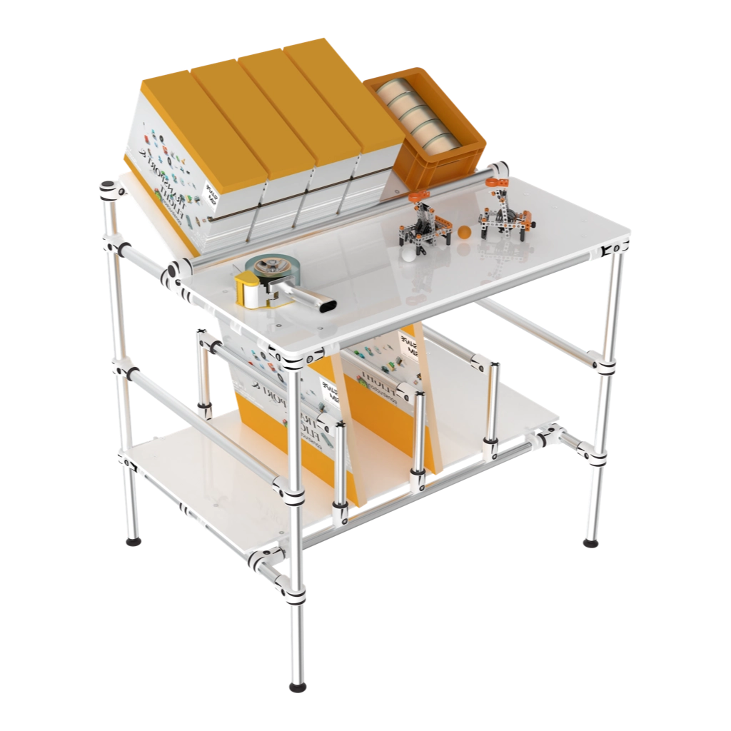 Assembly station with board storage